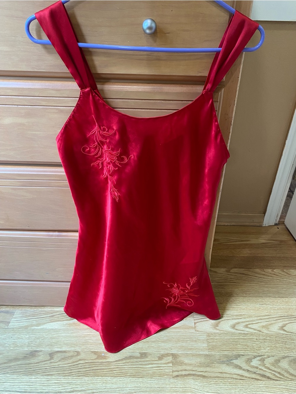 Silky Red nighty size small